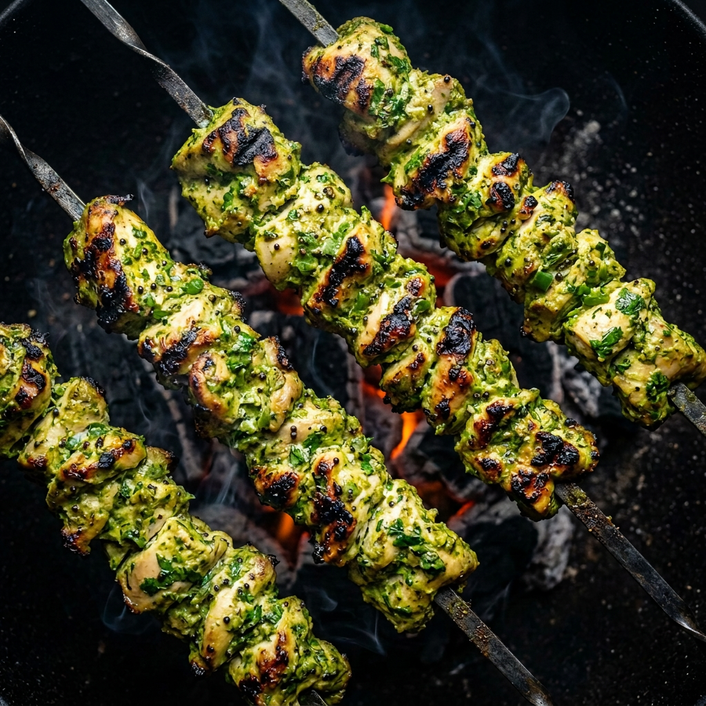 Green Chilli & Coriander Chicken Tikka