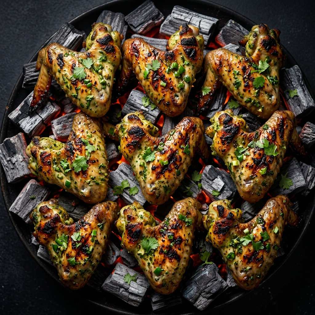 Green Chilli & Coriander Chicken Wings