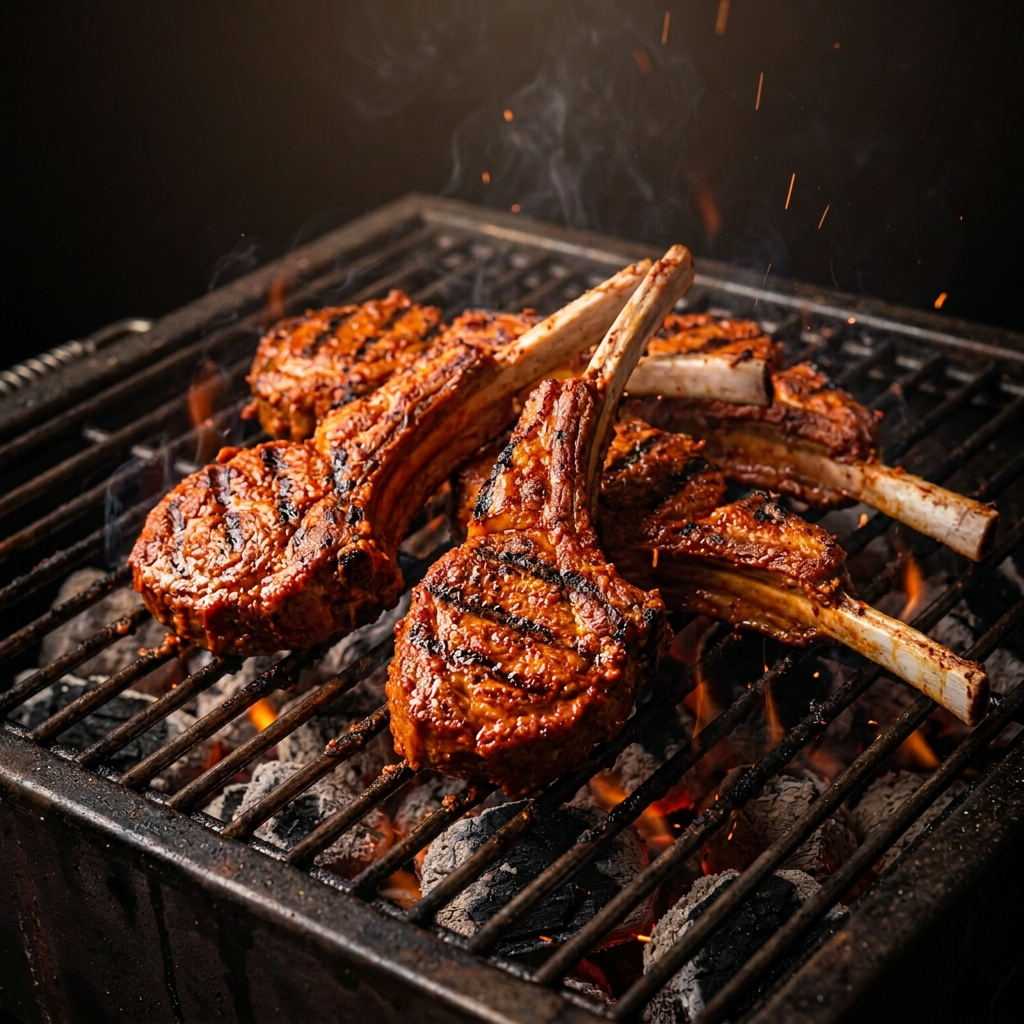 French Trimmed Double Cut Masala Lamb Chops