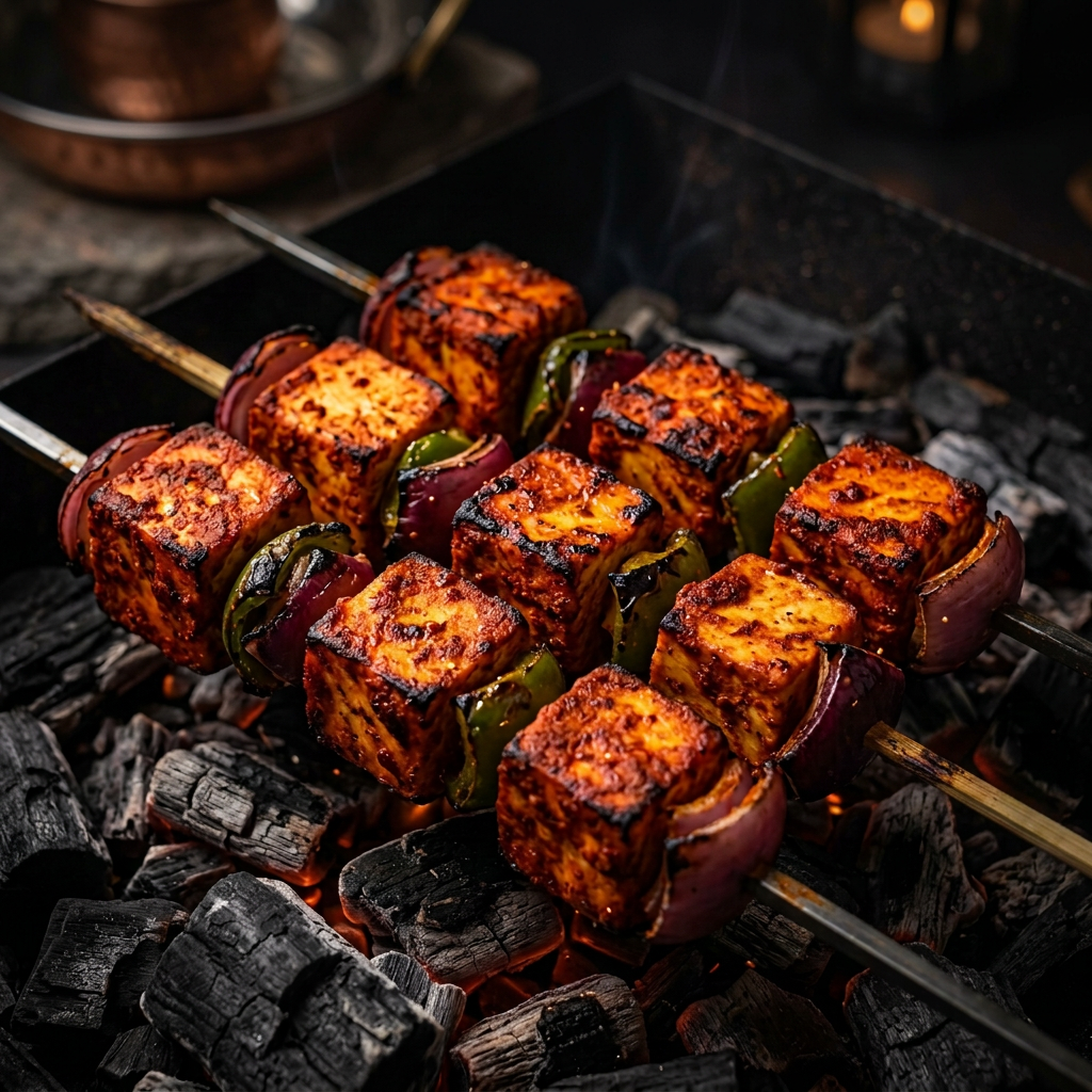 Tandoori Paneer Skewers